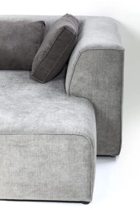 KARE Sofa Infinity Ottomane Grau 81323