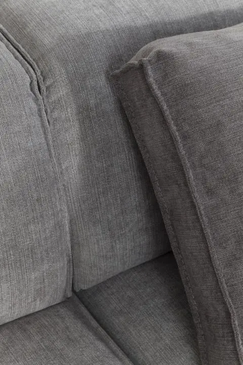 KARE Sofa Infinity Ottomane Grau 81323