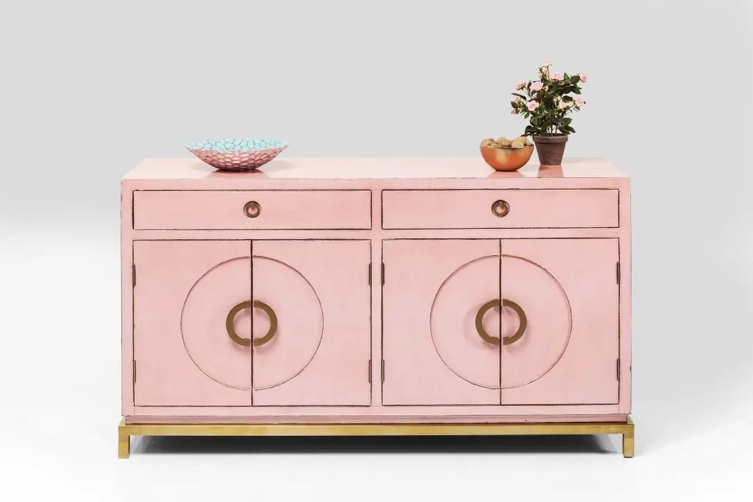 KARE Sideboard Disk Pink 82771