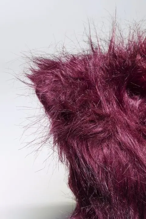 KARE Kissen Ontario Fur Dunkelrot 61211