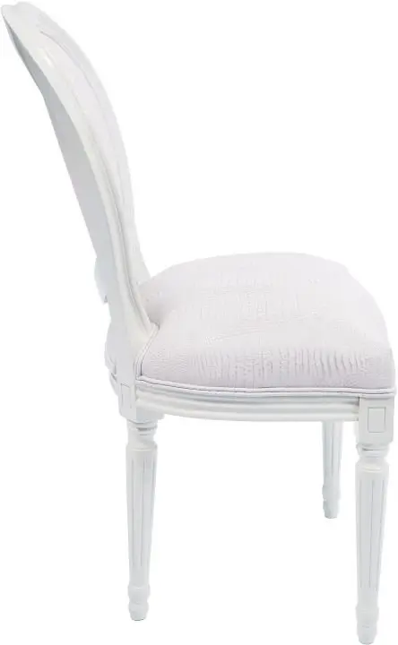 KARE Stuhl Louis White Crocodile 74296