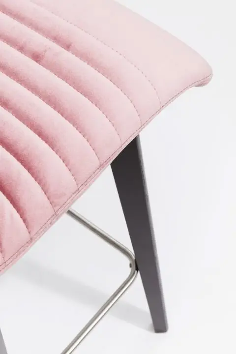 KARE Barhocker Black Lara Velvet 83453