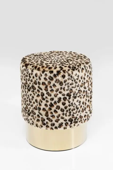 KARE Hocker Cherry Leo Brass 83387