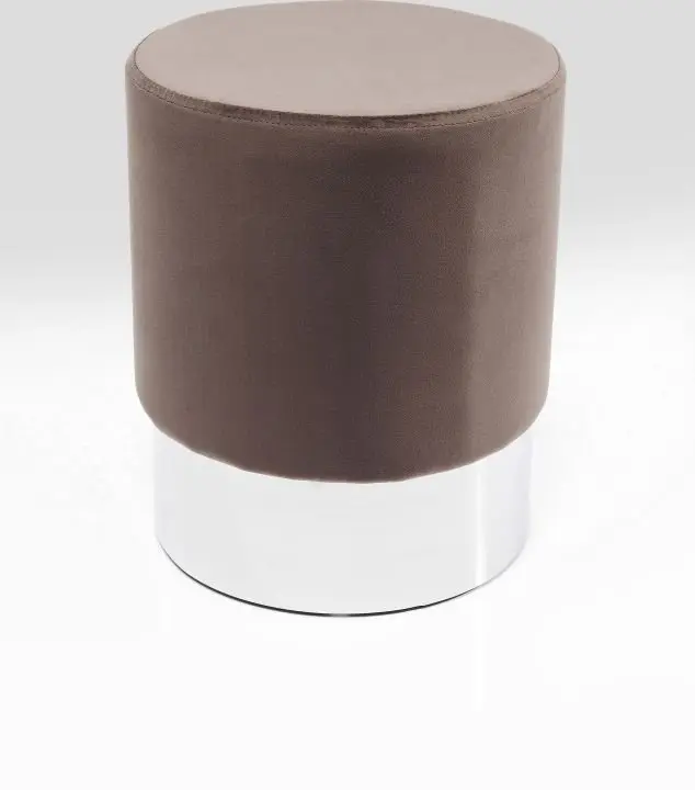 KARE Hocker Cherry Braun Silver 83121