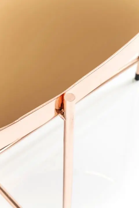 KARE Couchtisch Miami Oval Rosegold 82741