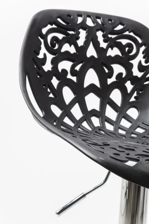KARE Barhocker Ornament Black 76860