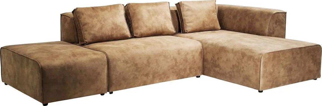 KARE Sofa Infinity Ottomane Cognac 78968