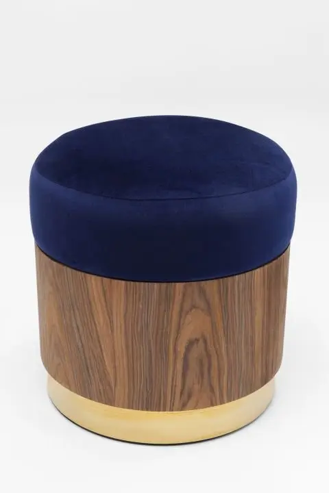 KARE Hocker Lilly Blau Ø39cm 84259