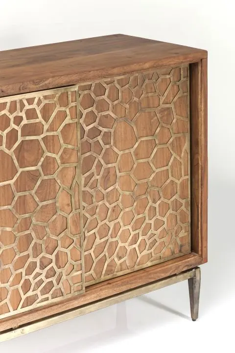 KARE Sideboard Mesh Brass 80301