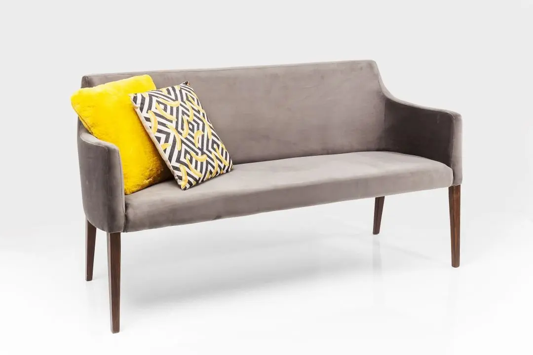 KARE Bank Mode Velvet Grau 83020