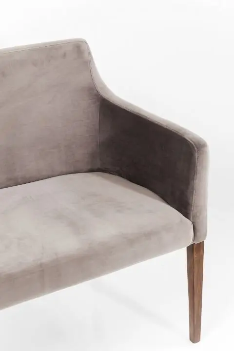 KARE Bank Mode Velvet Grau 83020