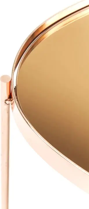 KARE Couchtisch Miami Oval Rosegold 82741