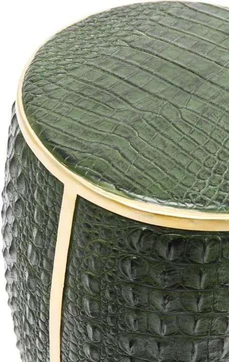 KARE Beistelltisch Croco Grün 46cm 83667