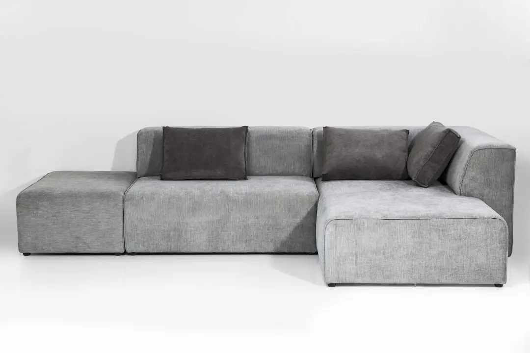 KARE Sofa Infinity Ottomane Grau 81323
