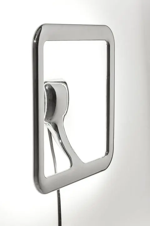 KARE Wandleuchte Clip Square Chrome 38884