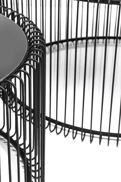 KARE Couchtisch Wire Black (2/Set) 79577