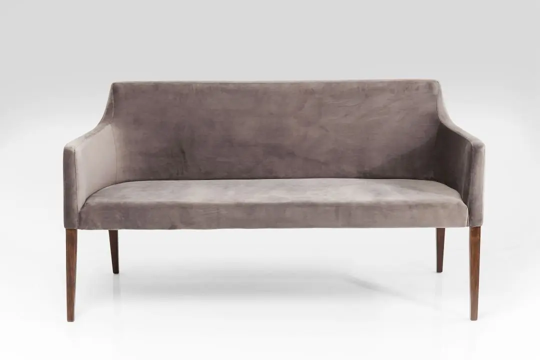 KARE Bank Mode Velvet Grau 83020