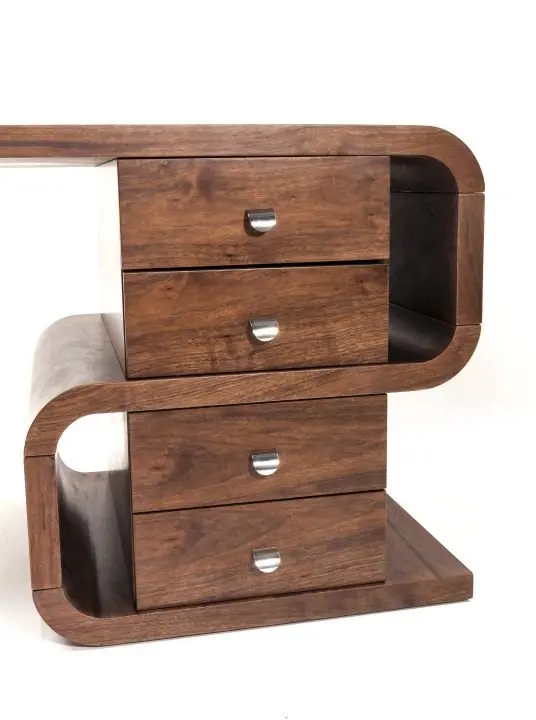 KARE Schreibtisch Soft Snake Walnut 82993