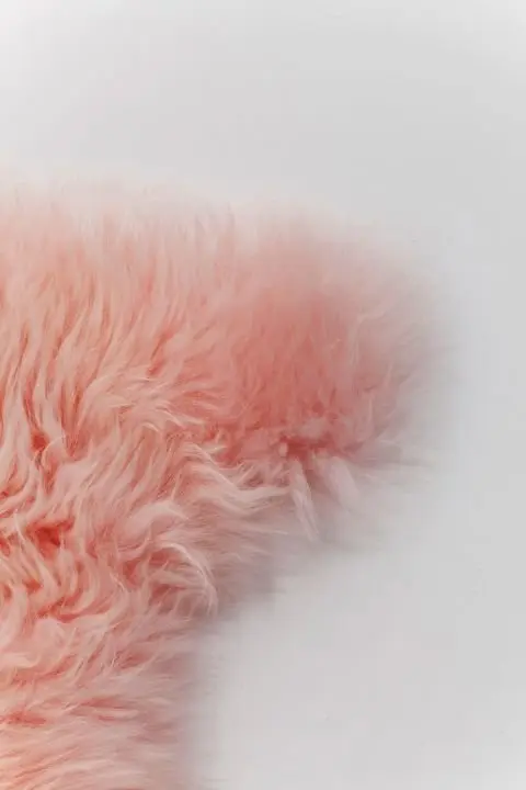 KARE Lammfell Zenzi 95 cm Rosa 82466